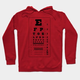 Eye chart Hoodie